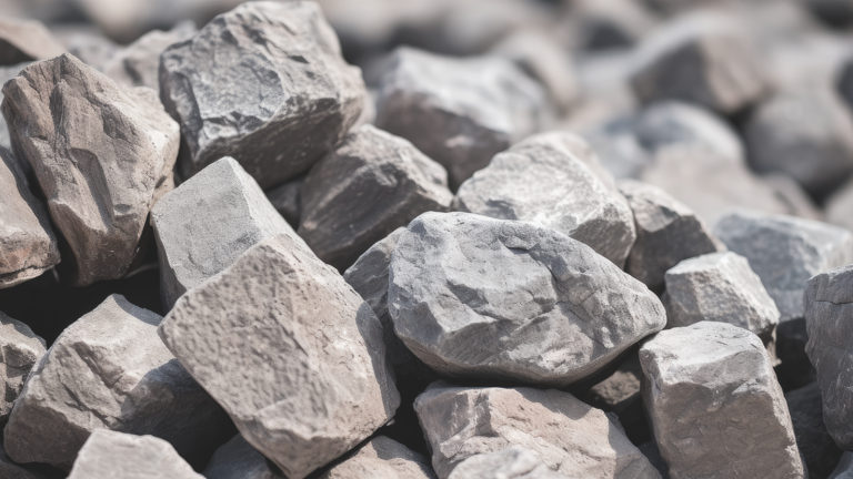 Close up photo of clinker chunks stacked atop each other.